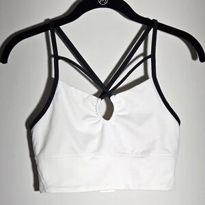 Manduka strappy keyhole longline bra
